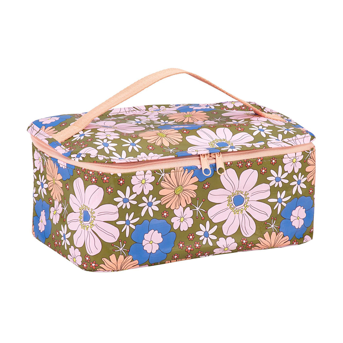 Kollab Toiletry Stash Bag | Blue Flowers