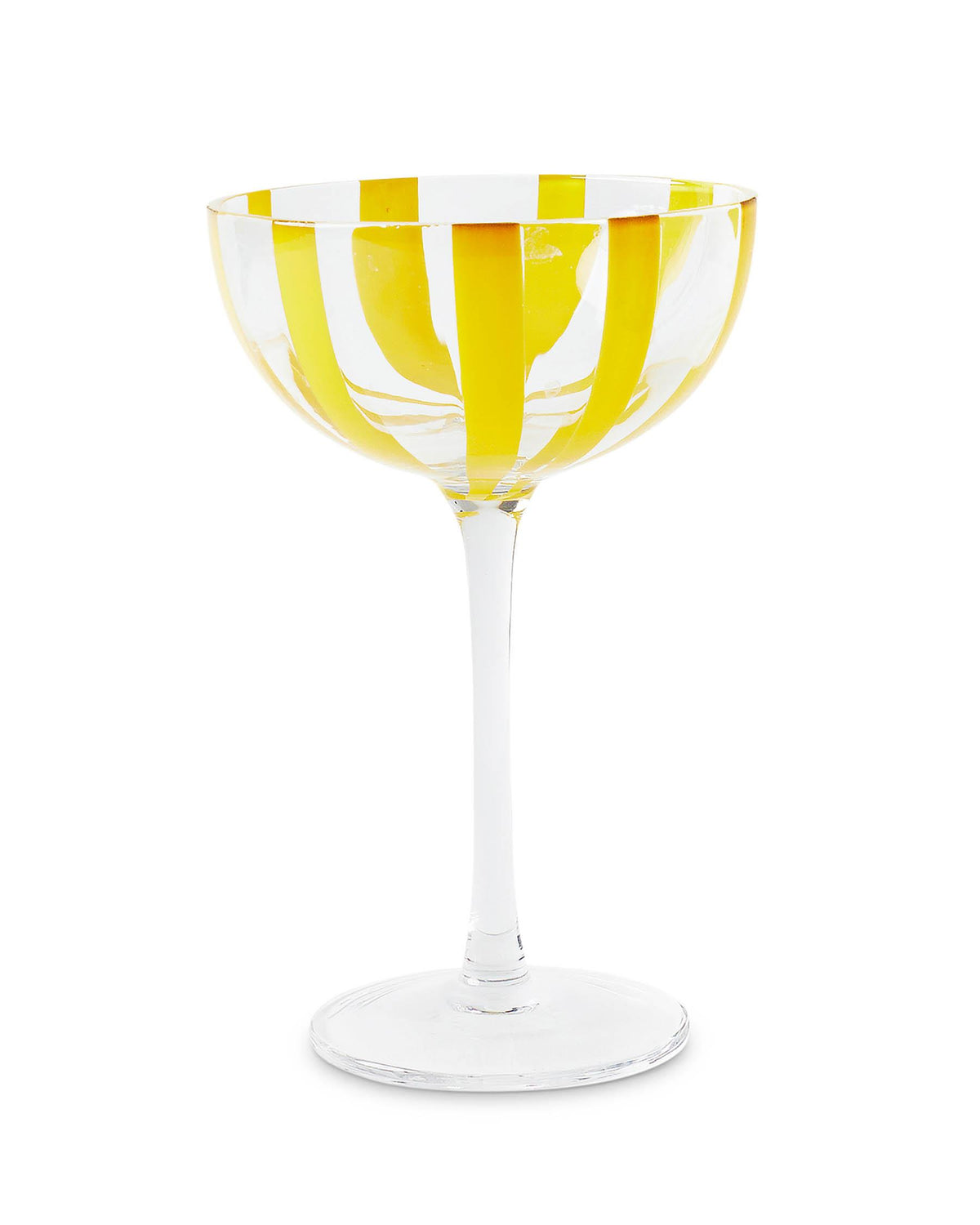 Golden Stripe Coupe Glass 2P Set