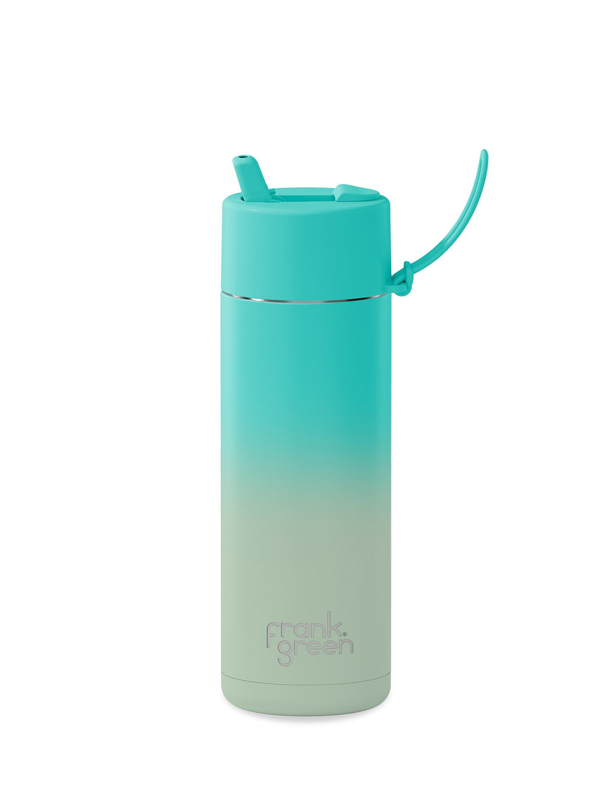 Frank Green Ceramic Drink Bottle With Straw Lid | 20 0z  | 595 ml | Gradient Bondi Bliss