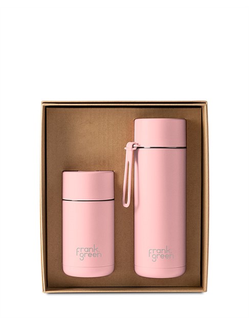 Frank Green |  The Essentials Gift Set | Blushed | 595 ml Bottle | 355 ml Reusable Cup