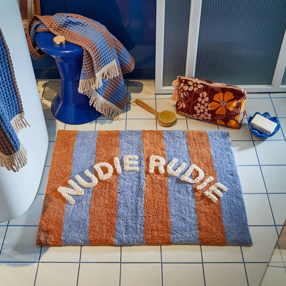 Zelia Nudie Bath Mat | Blue Jay