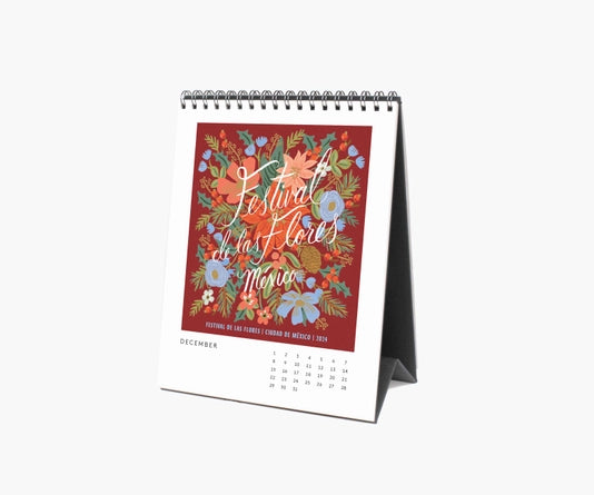 Rifle Paper Co - 2024 Desk Calendar- Fete des Plantes Floral Festival Posters