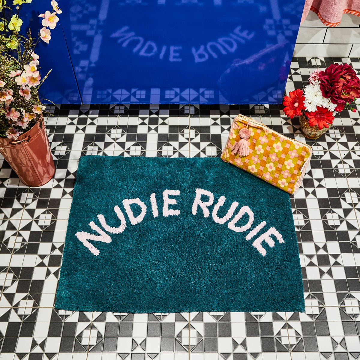 Tula Nudie Bath Mat | Peacock