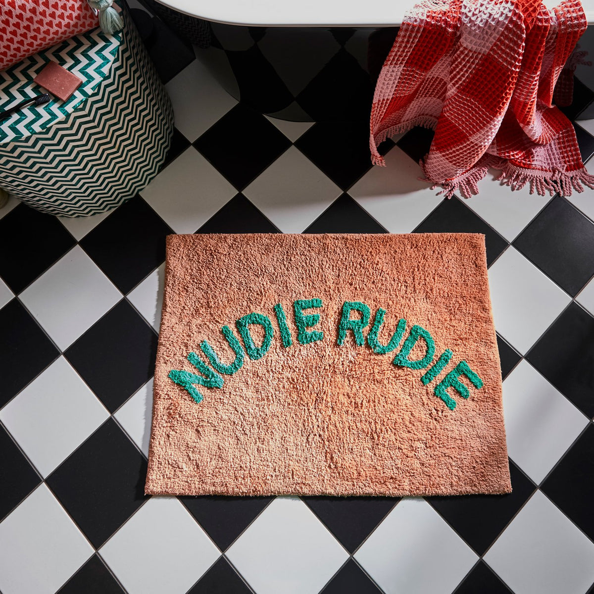 Tula Nudie Bath Mat | Peach